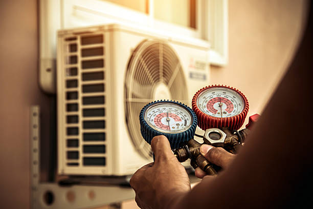 Professional Hvac technician working in Haymarket, VA